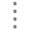Snowman Costume Fake Buttons