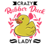 Crazy Rubber Duck Lady Gummiente