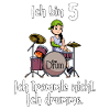 Ich bin 5 - Mädchen Schlagzeuger