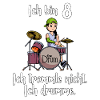Ich bin 8 - Mädchen Schlagzeuger