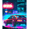 Vaporwave Aesthetic Synthwave City