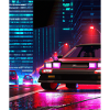 Vaporwave Aesthetic Synthwave Car