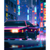 Vaporwave Aesthetic Synthwave Car