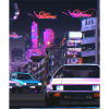 Vaporwave Aesthetic Synthwave Car