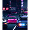 Vaporwave Aesthetic Synthwave Car