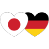 Japan Germany Flag Heart
