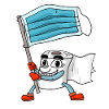 Toilet Paper Mask Flag