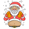 Softened Beer Santa Claus
