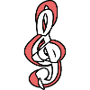 Music acoustic frontman clef tape