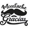 Moustache Gracias humor