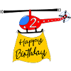 Helicopter Happy Birthday 2