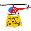 Hélicoptère Joyeux anniversaire 3