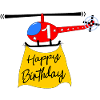 Helicopter Happy Birthday 1