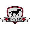 horse girl quote design