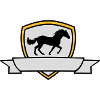 Banner Pferd Wappen Schild