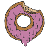Donut bitten