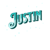 Justin's name personalized