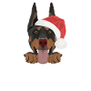 Doberman Merry Christmas