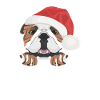 Bouledogue anglais Joyeux Noël