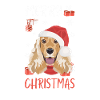Deutsch Cocker Spaniel Merry Christmas