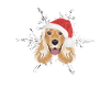 Deutsch Cocker Spaniel Merry Christmas