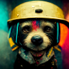 Bunter Hund