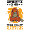 Schnabeltier Geschenk Platypus