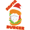 Santa burger christmas fast food