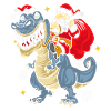 t Rex Santa Outfit