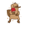 Platypus plays table tennis Australia