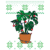 Plantes Monstera Ugly Christmas Style