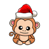 Monkey Comic Christmas