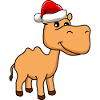 Kamel Comic Weihnachten