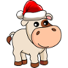 Cow Comic Christmas
