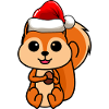 Écureuil Comic Christmas