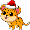 Léopard Comic Christmas