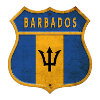 Barbados Wappen Flaggen Design