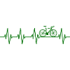 Fahrrad Herzschlag Ekg