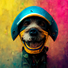 bunter Hund