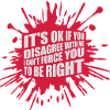 you disagree with me