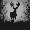 Hirsch im Wald