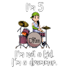 I'm 5 - Girl Drummer