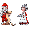 Santa Claus And Mrs. Claus