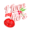 I Love My Ho's Kissing Mouth Mistletoe Christmas