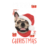 French Bulldog Merry Christmas
