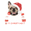 Français Marché de Noël Bulldog