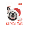 French Bulldog Merry Christmas