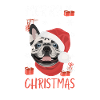 French Bulldog Merry Christmas
