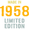 Fabriqué en 1958 édition limitée