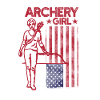 Archery Girl USA Patriotic